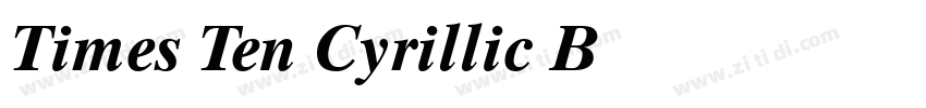 Times Ten Cyrillic B字体转换